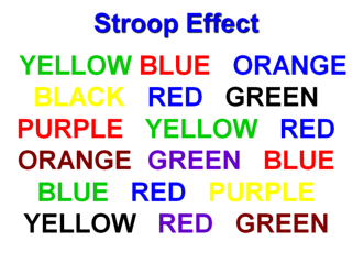 Stroop effect Stroop effect